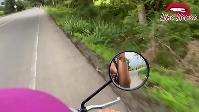 I jerk in public on a motorcycle