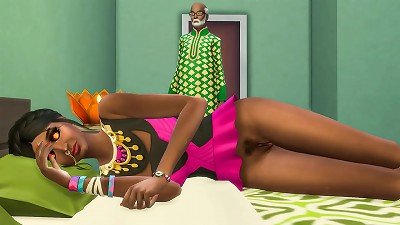 Indian stepparent spies on his stepdaughter while she is bare in her bed - chinese stepparent and step daughter-in-law