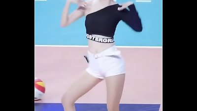 公众号【91报社】韩国超火啦啦队女神性感身材活力热舞1