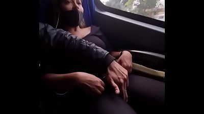 I asked a stranger to have fun a siririca inside the bus for me!