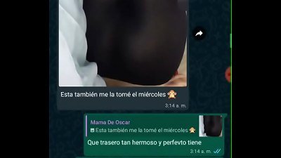 WITH THE mom OF MY best pal OSCAR CELEBRATING FEBRUARY 14TH WHATSAPP CONVERTATION