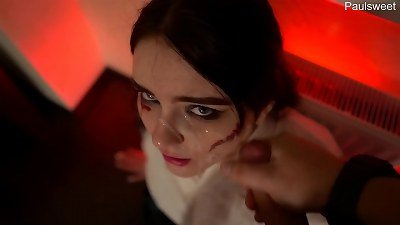 ÐŸÐ°Ñ€ÐµÐ½ÑŒ Ð¿Ñ€Ð¾ÑˆÐµÐ»ÑÑ ÑÐ²Ð¾Ð¸Ð¼ Ð¿Ð¾Ñ‚Ð½Ñ‹Ð¼ Ñ…ÑƒÐµÐ¼ Ð¸ Ð¶Ð¾Ð¿Ð¾Ð¹ Ð¿Ð¾ Ð»Ð¸Ñ†Ñƒ Ð¼Ð°Ð»Ñ‹ÑˆÐºÐ¸