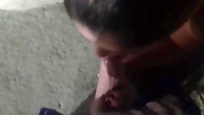 We went for a walk on the beach and didn't waste any time. My tiny hoe gave a sweet oral job