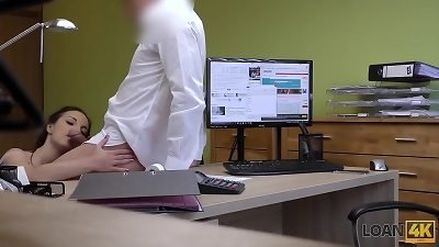 LOAN4K. amateur passes exclusive audition of loan agent to get money