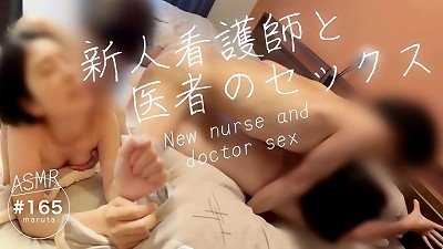 [Nurse and doc sex]"This is what a newbie does...!""Anh Anh  doc  satisfy teach me "A pure nurse who just got a job helps the doctor ejaculate as he is told[For full vids go to Membership]