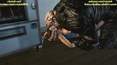 Jill Valentine in giant distress 3 dimensional porno toon