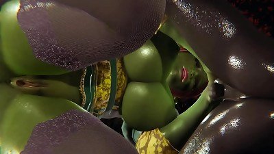 Shrek - queen Fiona creampied by Orc - 3d porn