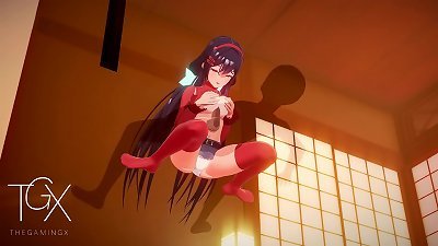 anime hentai Game Gaming Mita romp in various postures and oral pleasure