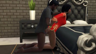 Indian wife cheating hubby with his best mate | Desi aunty first time