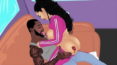 goddess Rogue gets down and dirty giving 1 hell of a blowjob to the King in a party bus