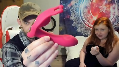 Animour panty dildo Unboxing and getting off with Sophia Sinclair and Jasper Spice