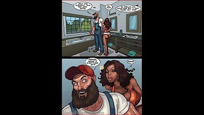 evil mecanician poke poor lady