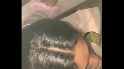 attempted to spit in her throat but it went in her eye