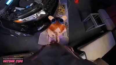 VR Conk Demi Hawks as cute Gadget Hackwrench cosplay hard-core VR pornography