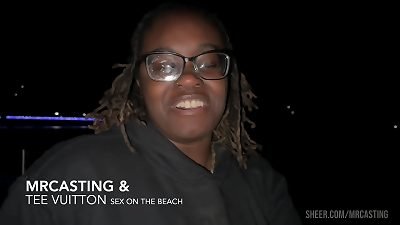 Tee Vuitton hook-up on the beach with her step brutha