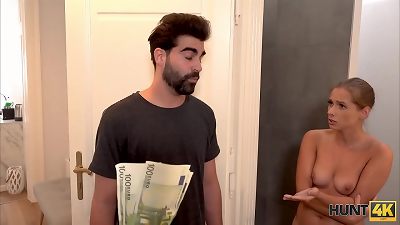 HUNT4K. dude cant resist such luxurious woman and pays bf to plow her