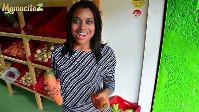 MAMACITAZ - #Luisa Chocolate - beautiful ebony teenage rides Stranger On Her first venture On porn cam