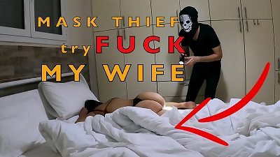 Mask Robber try to poke my wifey In Bedroom