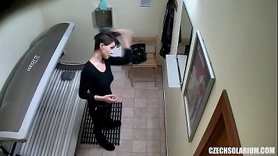 beautiful short Haired girl on Hidden Camera