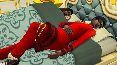 Indian brutha and sister Sharing same sofa at the hotel apartment - Bengali family