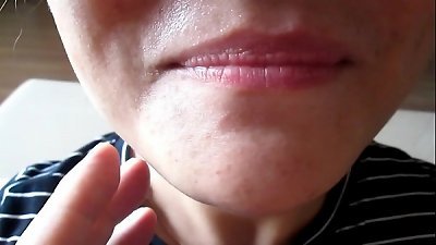 korean creampie CLOSE UP ON THE couch two