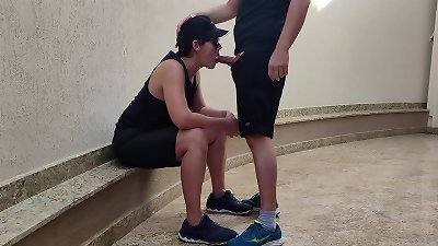 lesbo chick getting torn up by a friend after losing a bet.