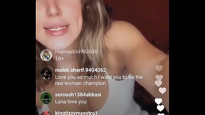 Lana flashes us titties